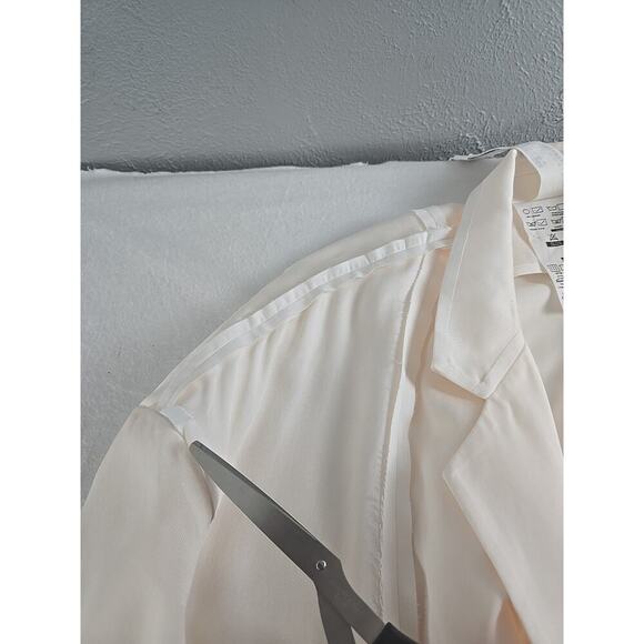 Maison Blanche Inside Out Oversized Jacket Blazer Cream Pink Sz 4 Men‎ M Women L - Picture 14 of 15